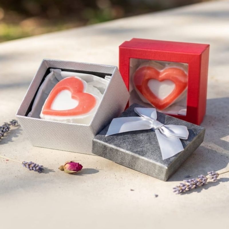 2x Heart Shape Glycerin Soap (GIFTING)